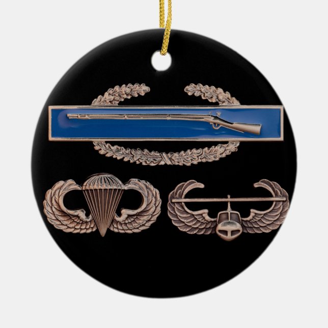 Im Flugzeug Luft-Angriff CIB Keramik Ornament (Vorne)