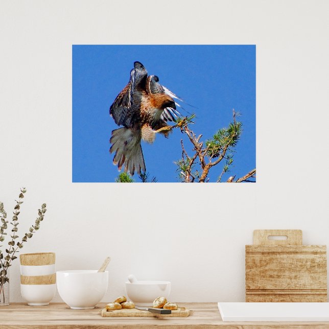 Im Flugzeug Poster (Küche)