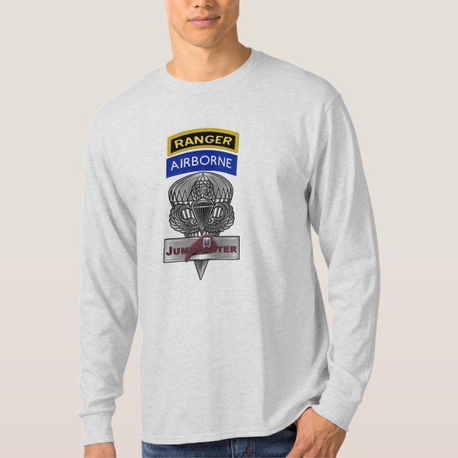 Im Flugzeug Ranger Jumpmaster T-Shirt (Vorderseite)