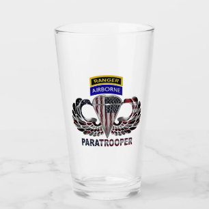 Im Flugzeug Ranger Paratrooper Wings Glas