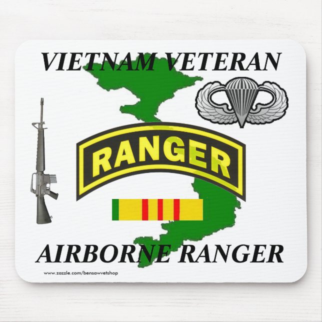Im Flugzeug Ranger Vietnam Mousepad 1/w (Vorne)