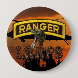 Im Flugzeug Rangers Veterans Vets LRRP Button