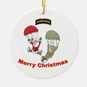 Im Flugzeug Sankt II Keramik Ornament