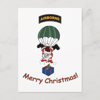 Im Flugzeug Santa Santa Santa Santa Santa Feiertagspostkarte