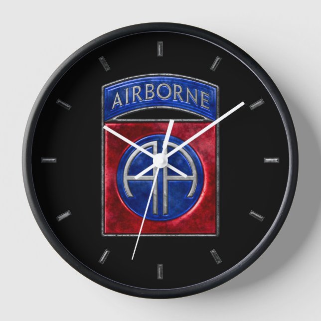 im Flugzeug Schwarzer Hintergrund Uhr (Vorderseite)