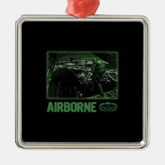Im Flugzeug Sprung in der Nacht Ornament Aus Metall