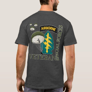 Im Flugzeug Veteran - T - Shirt der Spezialeinheit