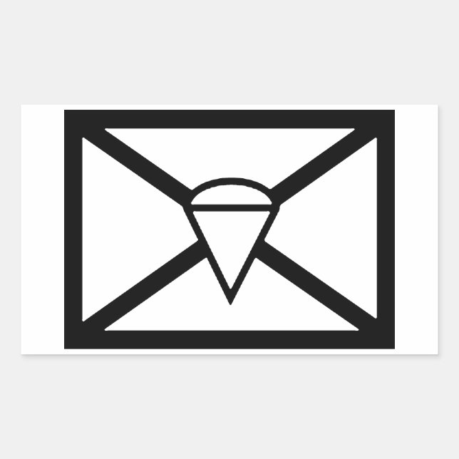 IM FLUGZEUG ZEICHEN RECHTECKIGER AUFKLEBER (Vorderseite)