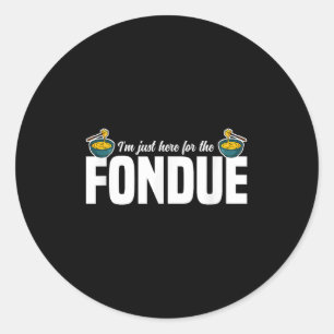 Im Fondue Party Ideas Cheese Quo Runder Aufkleber