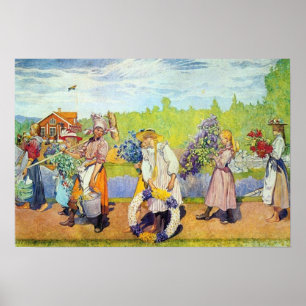 Im Freien weht der Sommer. Poster