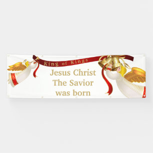 Im Freien Weihnachtsbanner - König der Könige Banner
