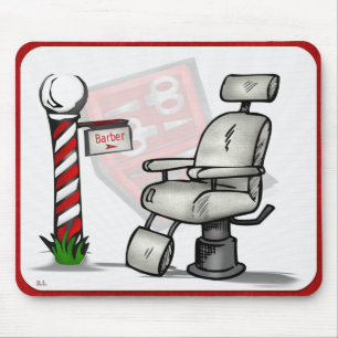 Im Friseursalon Mousepad