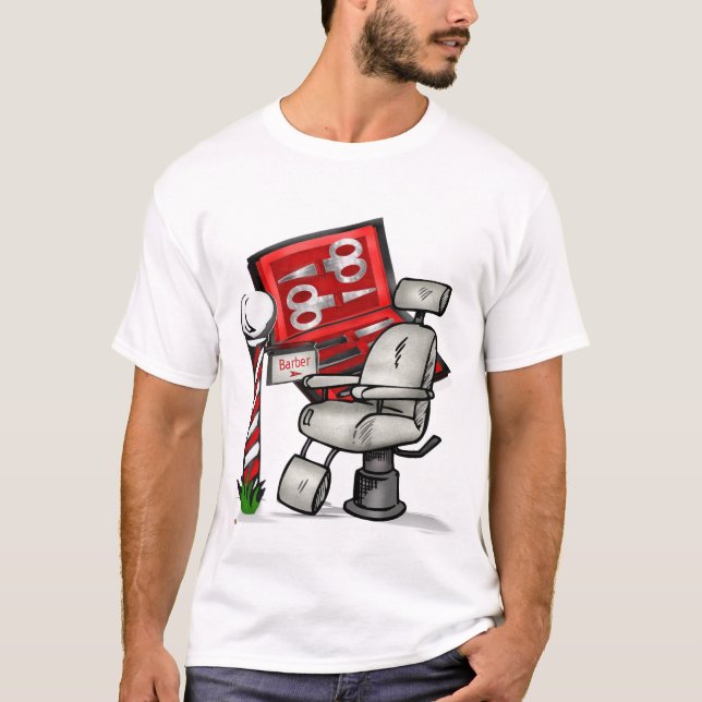 Im Friseursalon T-Shirt (Vorderseite)