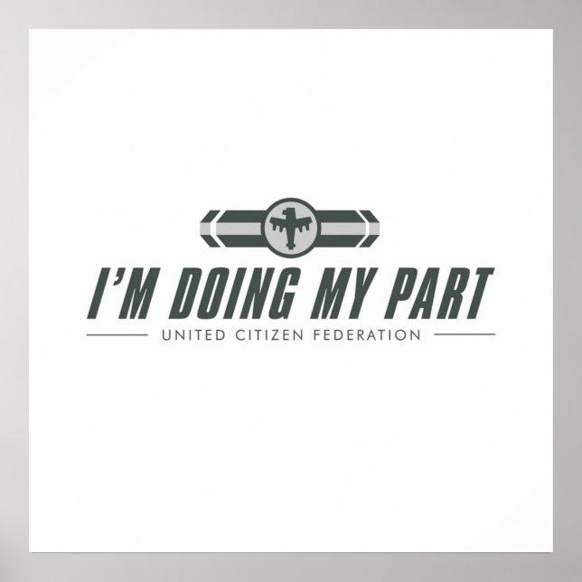 IM FÜHREN MEINER TEIL-STERNKREUZER POSTER (Vorne)