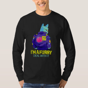 Im Furry Deal mit Fursona Anthropomorphic Ca T-Shirt