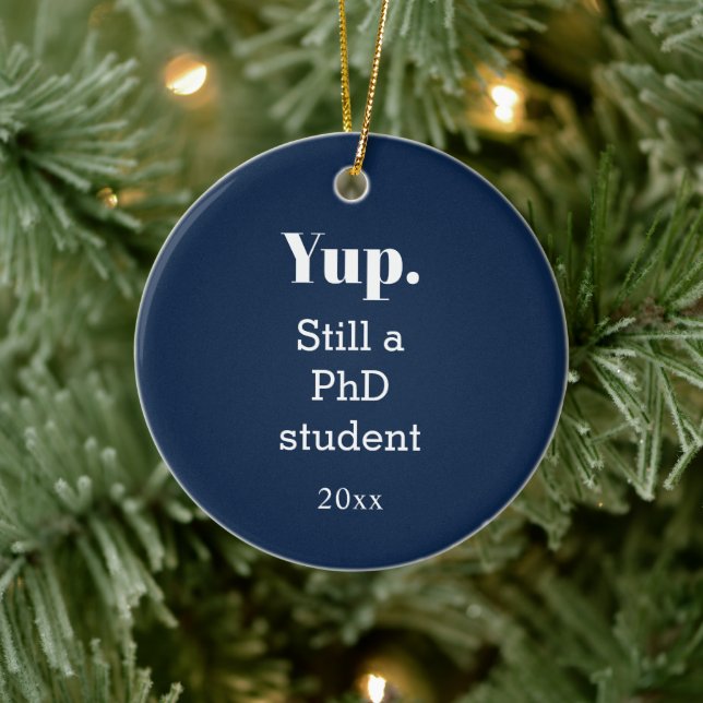 Im Gange Doktorand Keramik Ornament (Baum)