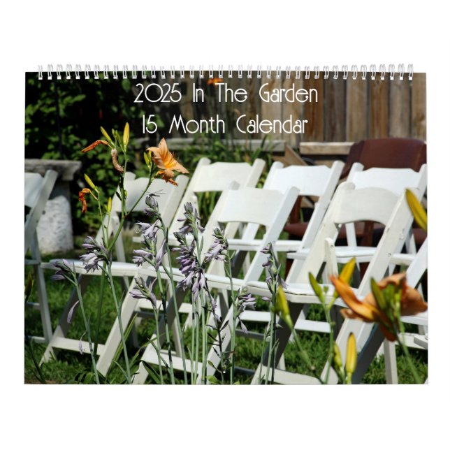 Im Garten 15 Monate Blume Kalender (Titelbild)
