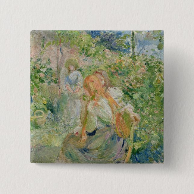 Im Garten an der Roche-Platte, 1894 Button (Vorderseite)