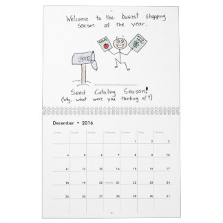 Im Garten arbeitenCartoonkalender Kalender