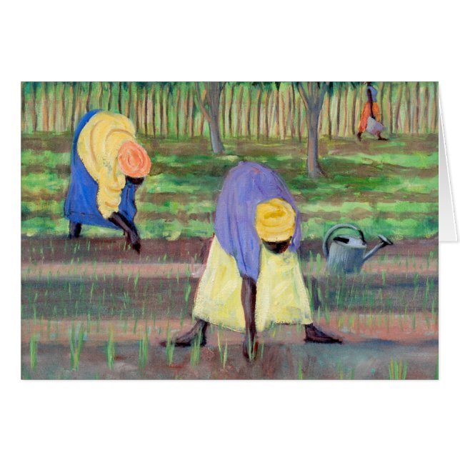 Im Garten arbeitende Frauen 2005 (Vorderseite (Horizontal))