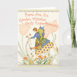 Im Garten arbeitenexperimente - Gruß-Karte Karte
