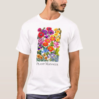 Im Garten arbeitenPflanzen-Blumengarten-T - Shirt
