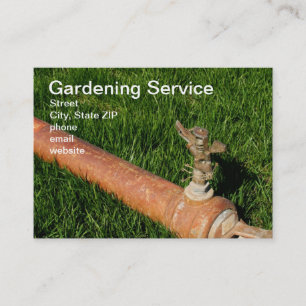 Im Garten arbeitenservice Visitenkarte