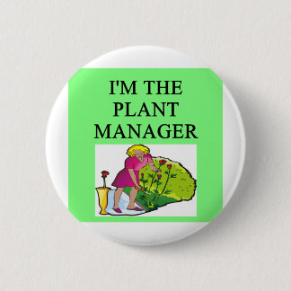im Garten arbeitenwitz des Gärtners Button