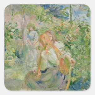 Im Garten bei Roche-Plate, 1894 Quadratischer Aufkleber