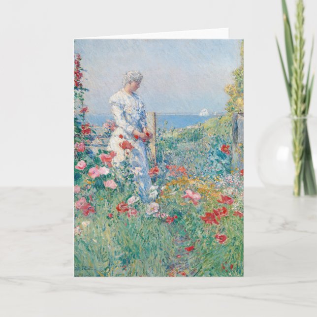 Im Garten | Childe Hassam Karte (Vorderseite)