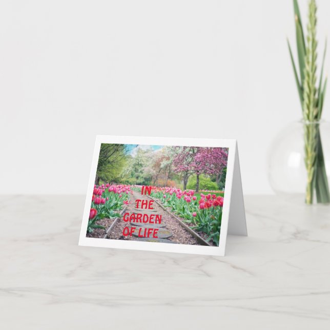 IM GARTEN DES LEBENS - SIE SIND DIE BESTE BLUME KARTE (Vorderseite)