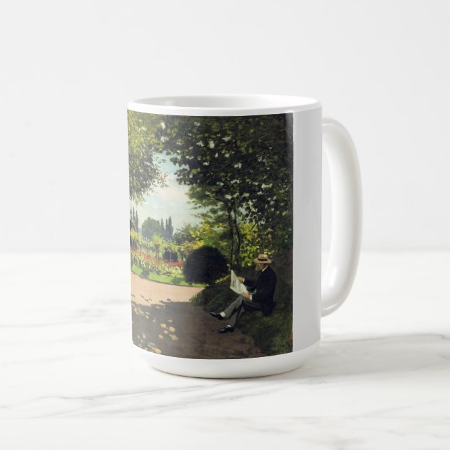 Im Garten Gemälde, Monet Berühmtes Gemälde Kaffeetasse (VorderseiteRechts)