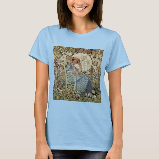 Im Garten, Giverny von Frederick Frieseke T-Shirt (Vorderseite)