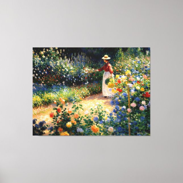 Im Garten Leinwanddruck (Vorderseite)