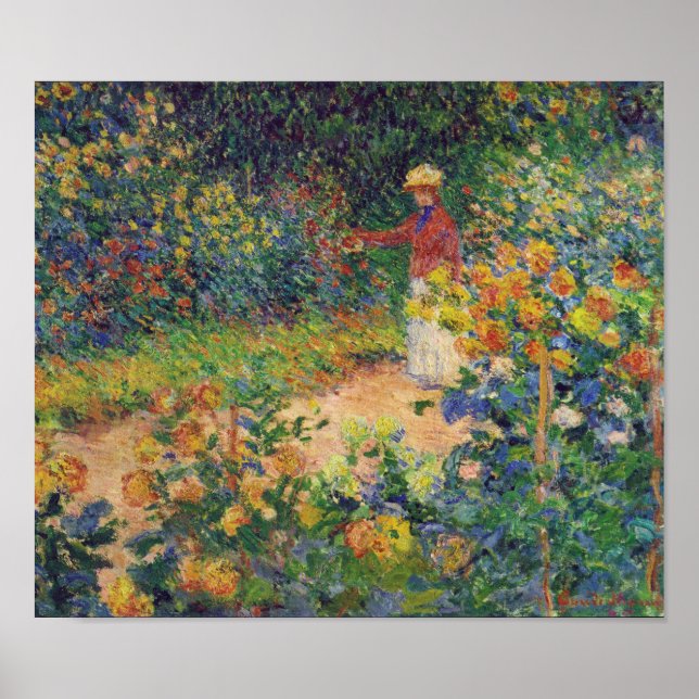 Im Garten, Monet Poster (Vorne)