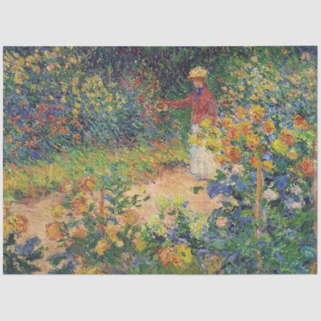 Im Garten, Monet Seidenpapier (Vorderseite)