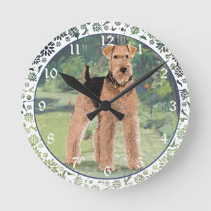 Im Garten Runde Wanduhr