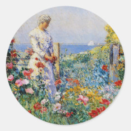 Im Garten Runder Aufkleber