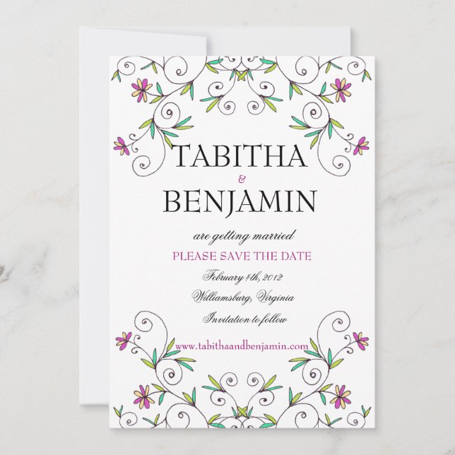 Im Garten - Save the Date (Vorderseite)