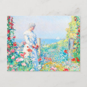 Im Garten von Childe Hassam Postkarte