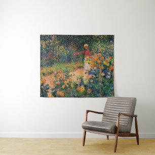 Im Garten von Claude Monet Wandteppich