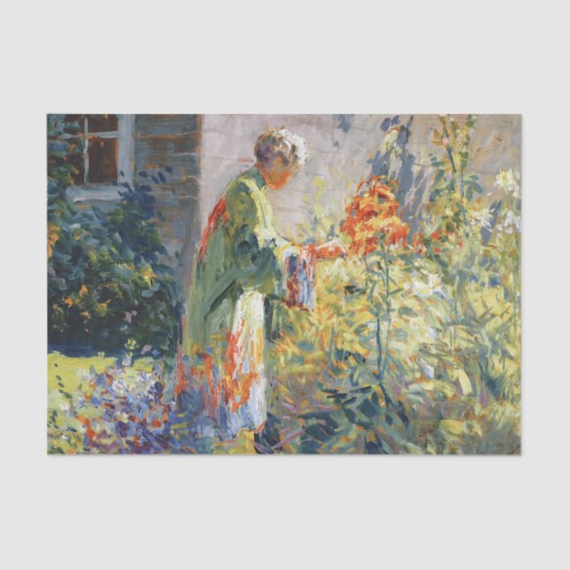 Im Garten von Matilda Browne Seidenpapier (Vorderseite)