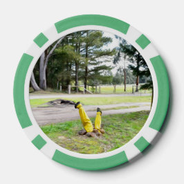 Im Garten wieder verloren Pokerchips