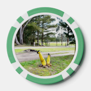 Im Garten wieder verloren Pokerchips