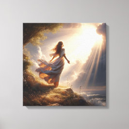 Im Gebet 4 Leinwanddruck