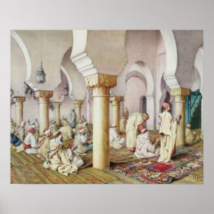 Im Gebet in der Moschee, 1884 Poster