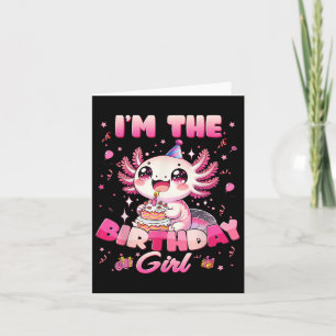 Im Geburtstag Axolotl Familie Matching Party Deko Karte