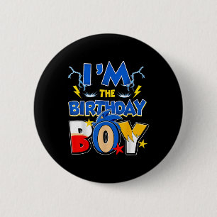 Im Geburtstag Junge Familie Matching Party Video G Button