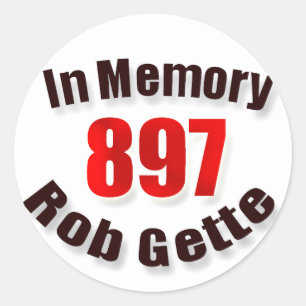 Im Gedächtnis des verstorbenen Rob Gette Aufkleber