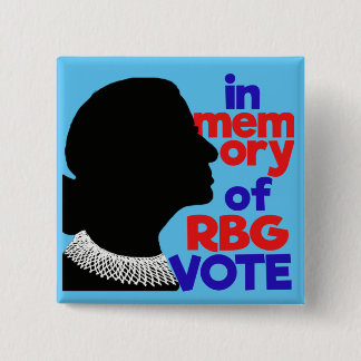 Im Gedächtnis des Votums der RBG Patriotic Button